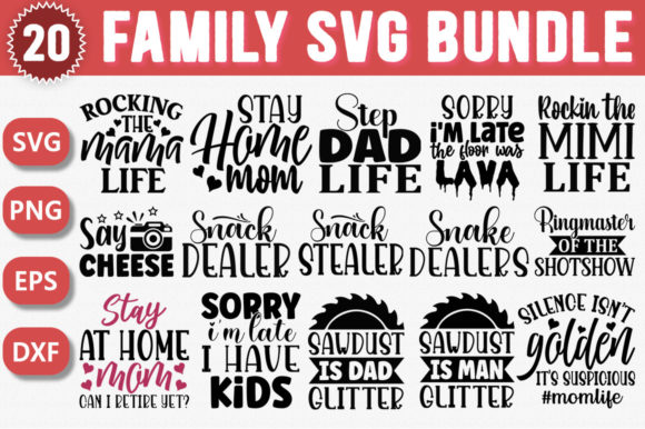 Mom, Dad, Family SVG Bundle Vol 12 Review