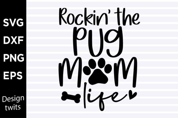 Rockin the Pug Mom Life SVG: Embroidery Review